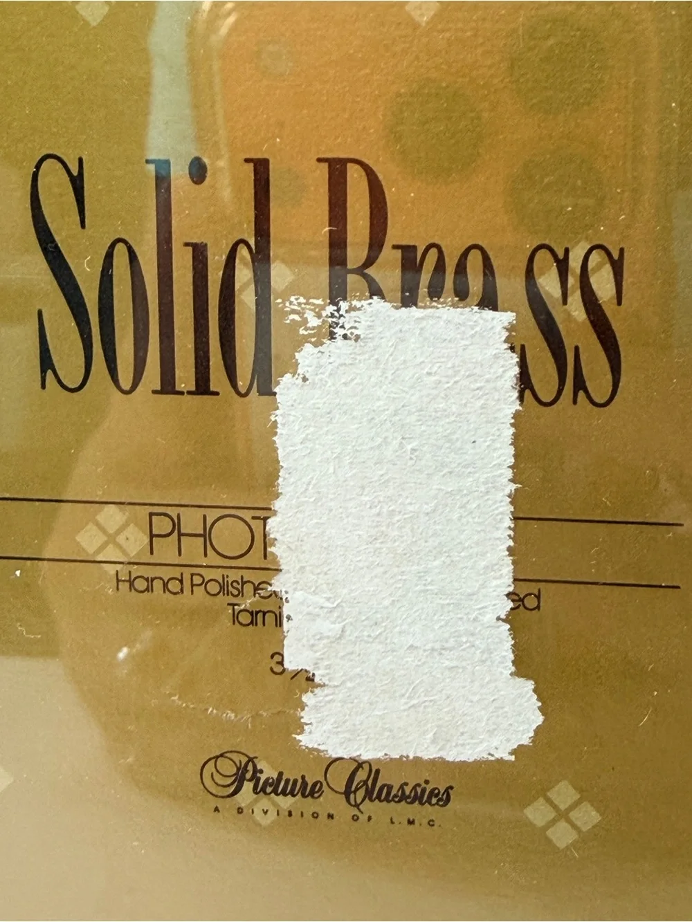 Vintage Solid Brass 3.5